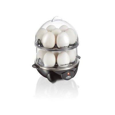 Hamilton Beach Rapid 14 Egg Cooker 25508: Electric Egg Boiler & Steamer, Hard Boiled & Poacher, 300W, Black | Target