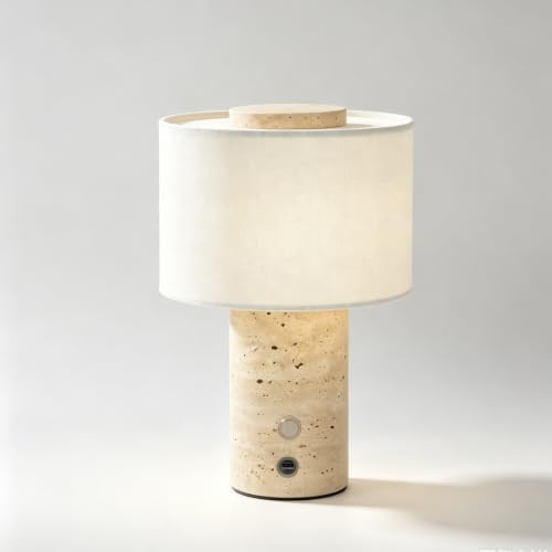 Marble Lamp, Rechargeable Cordless Stone Touch Table Lamp | Amazon (US)