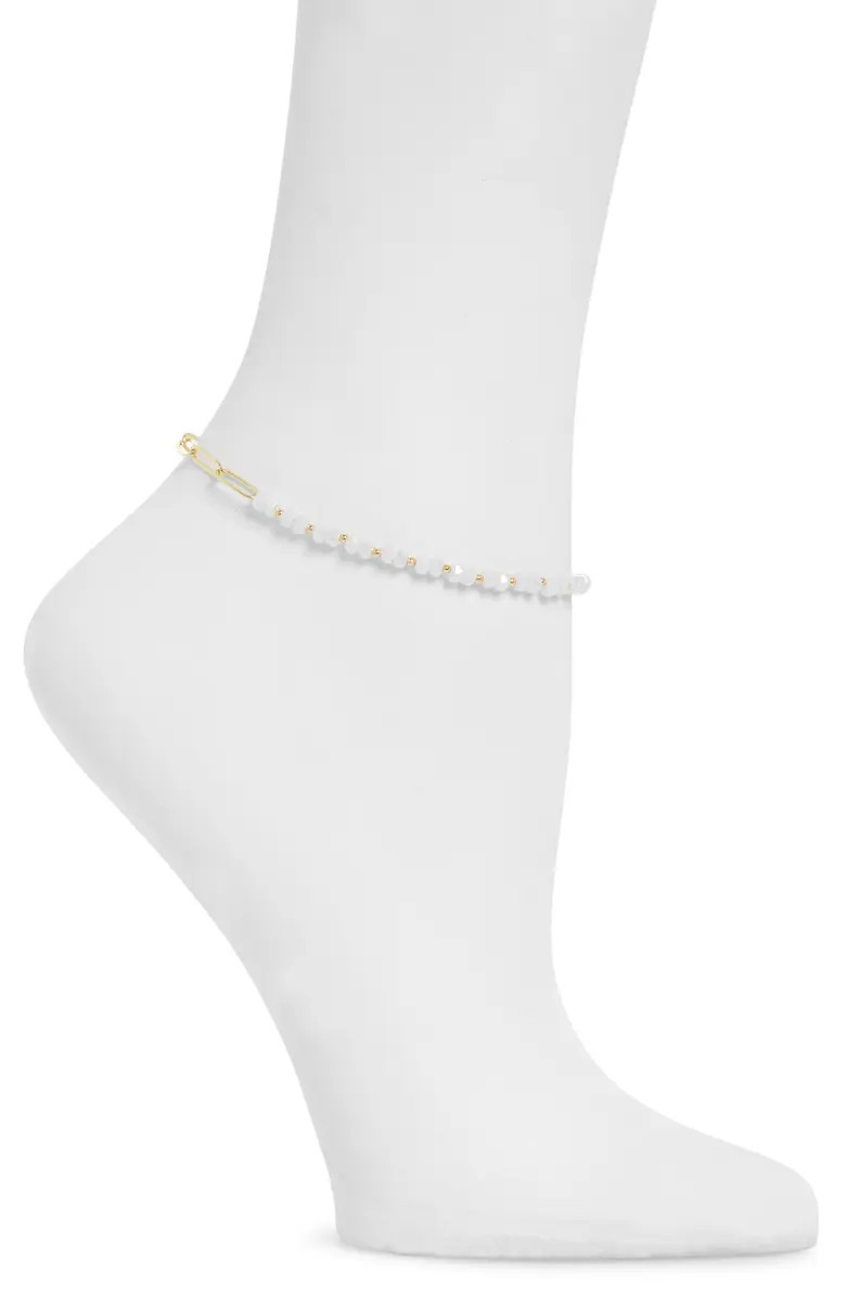 Panacea Crystal Chain Link Anklet | Nordstrom | Nordstrom