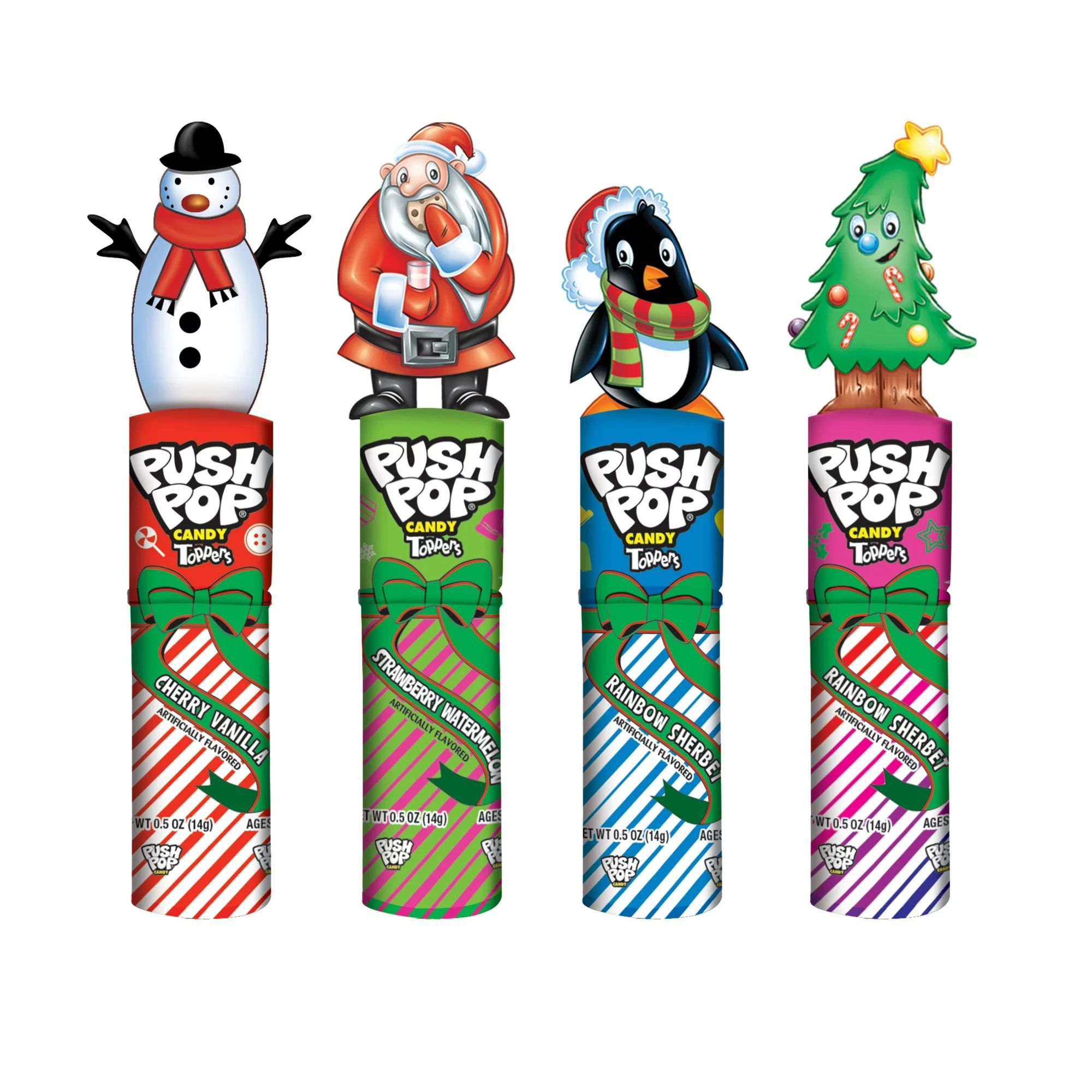 Push Pop Toppers Christmas Lollipop Candy, 1 Count, 0.5 oz. | Walmart (US)