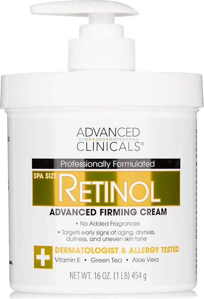 Advanced Clinicals Retinol Body Lotion Moisturizer Face Lotion & Body Cream | Crepey Skin Care Tr... | Amazon (US)