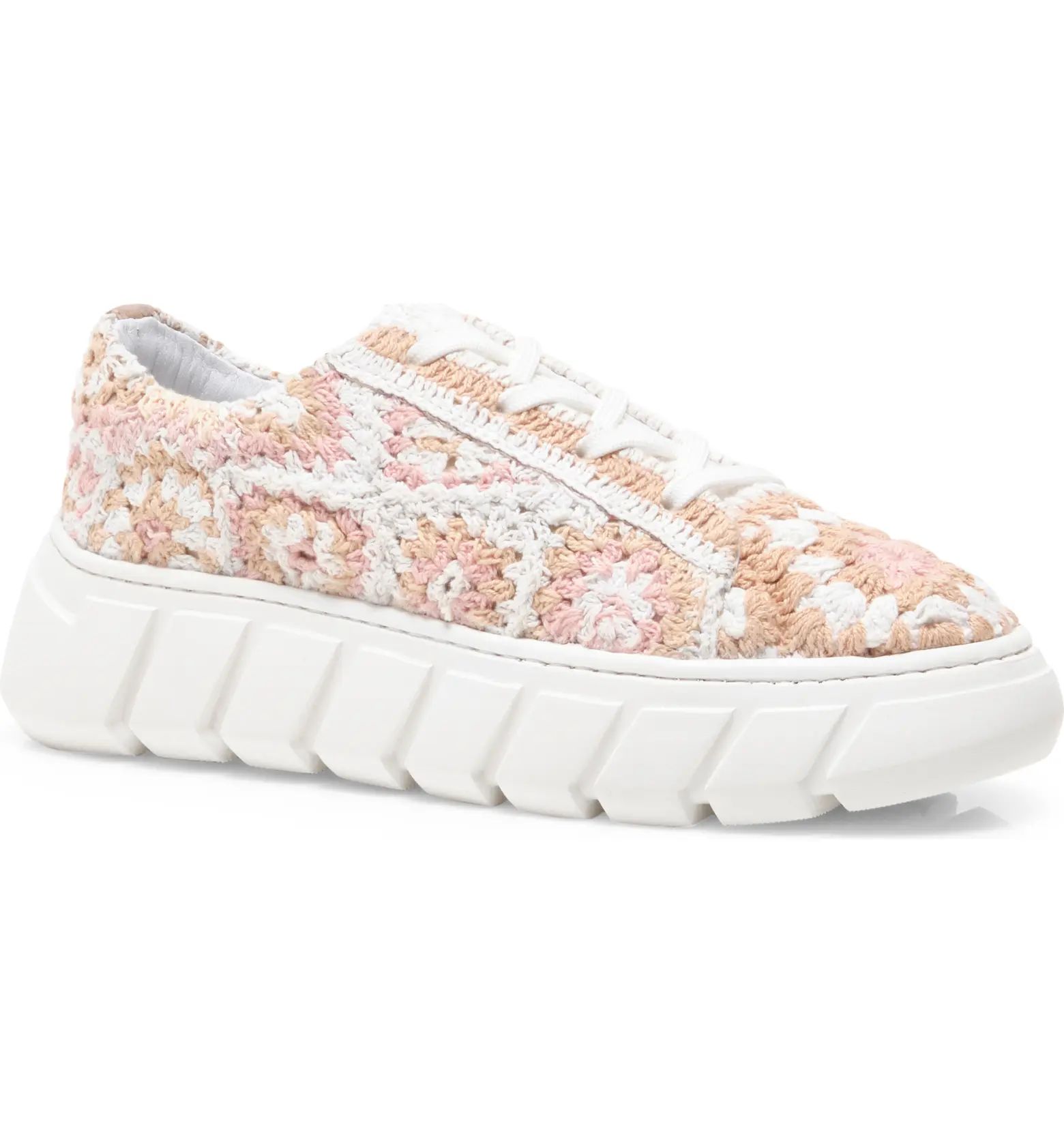 Catch Me If You Can Crochet Platform Sneaker (Women) | Nordstrom