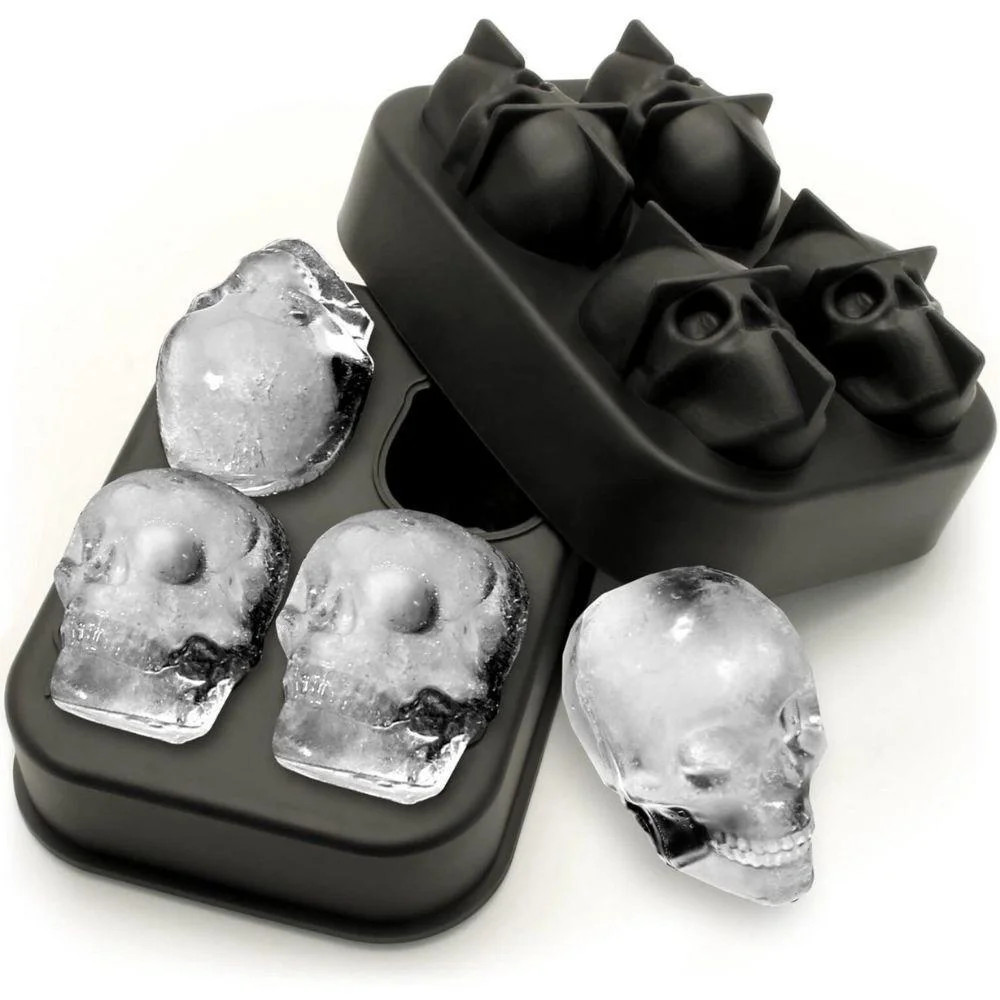 Forma De Gelo De Silicone Caveira Skull 3d - Camicado | Camicado (BR)