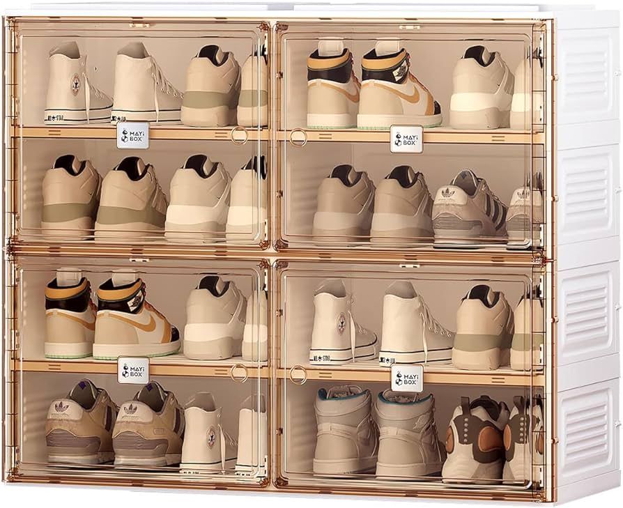 ANTBOX Portable Shoe Rack Organizer for Closet Entryway, Stackable Sneaker Storage Shoe Cabinet w... | Amazon (US)
