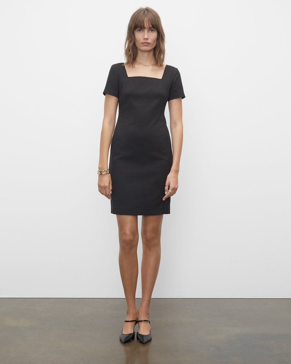 Fitted Square Neck Dress | Club Monaco (Global)