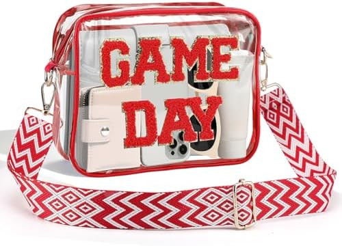 Game Day Clear Bag Stadium Approved, 9" x 7" x 2.5" | Amazon (US)