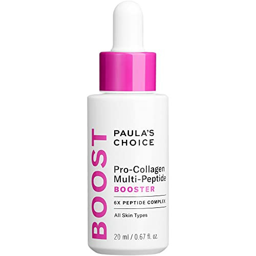 Paula’s Choice Pro-Collagen Multi-Peptide Booster Serum for Wrinkles, Supports Collagen Production with Plumping Hyaluronic Acid & Amino Acids, Fragrance-Free & Paraben-Free, 0.67 Ounces | Amazon (US)
