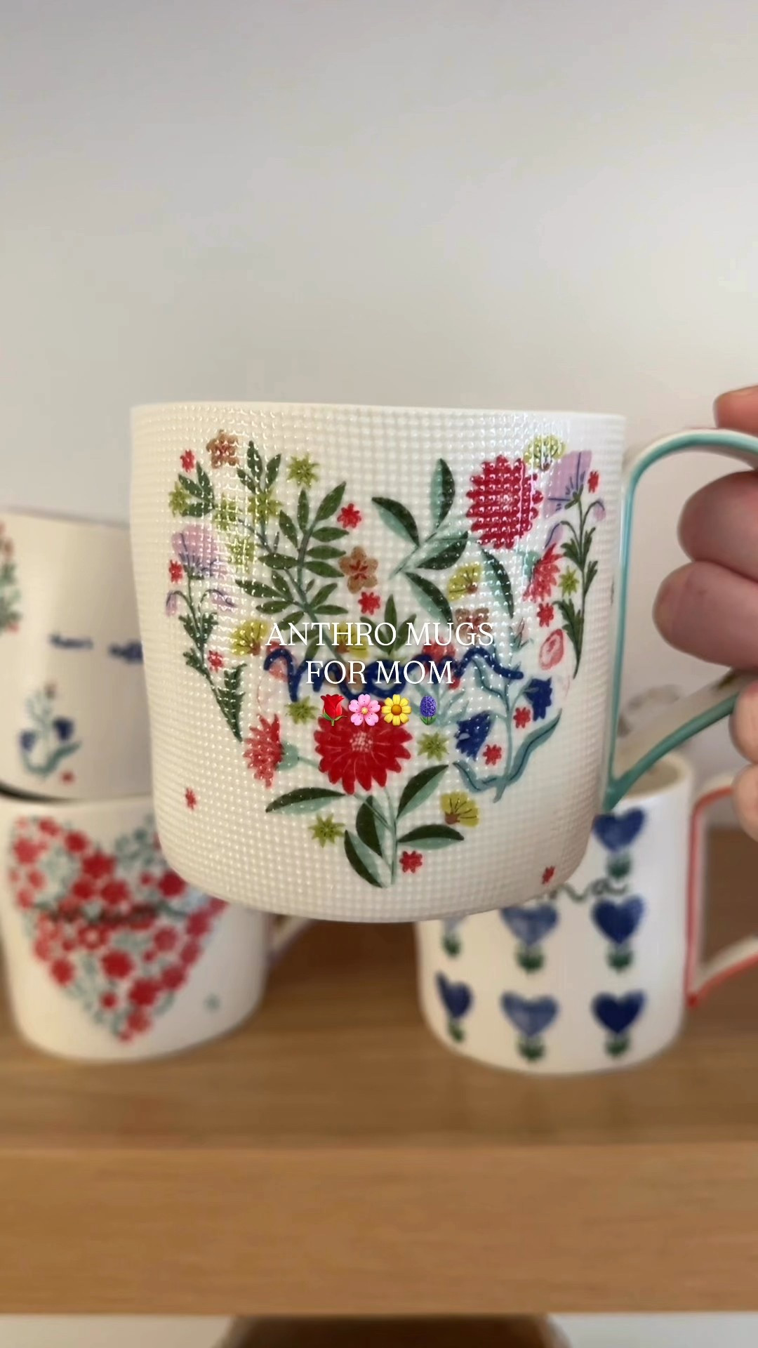 Mother’s Day gift idea alert! These Anthropologie mugs are the sweetest way to show mom some love. Perfect for morning coffee, tea time, or just looking cute on a shelf! Which one’s your fave? ☕✨ #MothersDayGifts #AnthroHome #GiftGuide