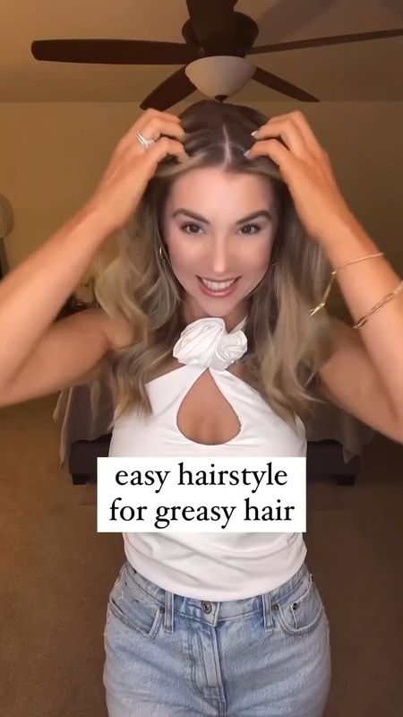 Wearing a small in this Amazon top, love it for summer!
The Dae styling cream smells AMAZING and works so good at taking flyaways for that chic, effortless look! 

Easy hairstyle for summer 
Greasy hairstyle 
Amazon top 

#LTKstyletip #LTKunder50 #LTKbeauty
