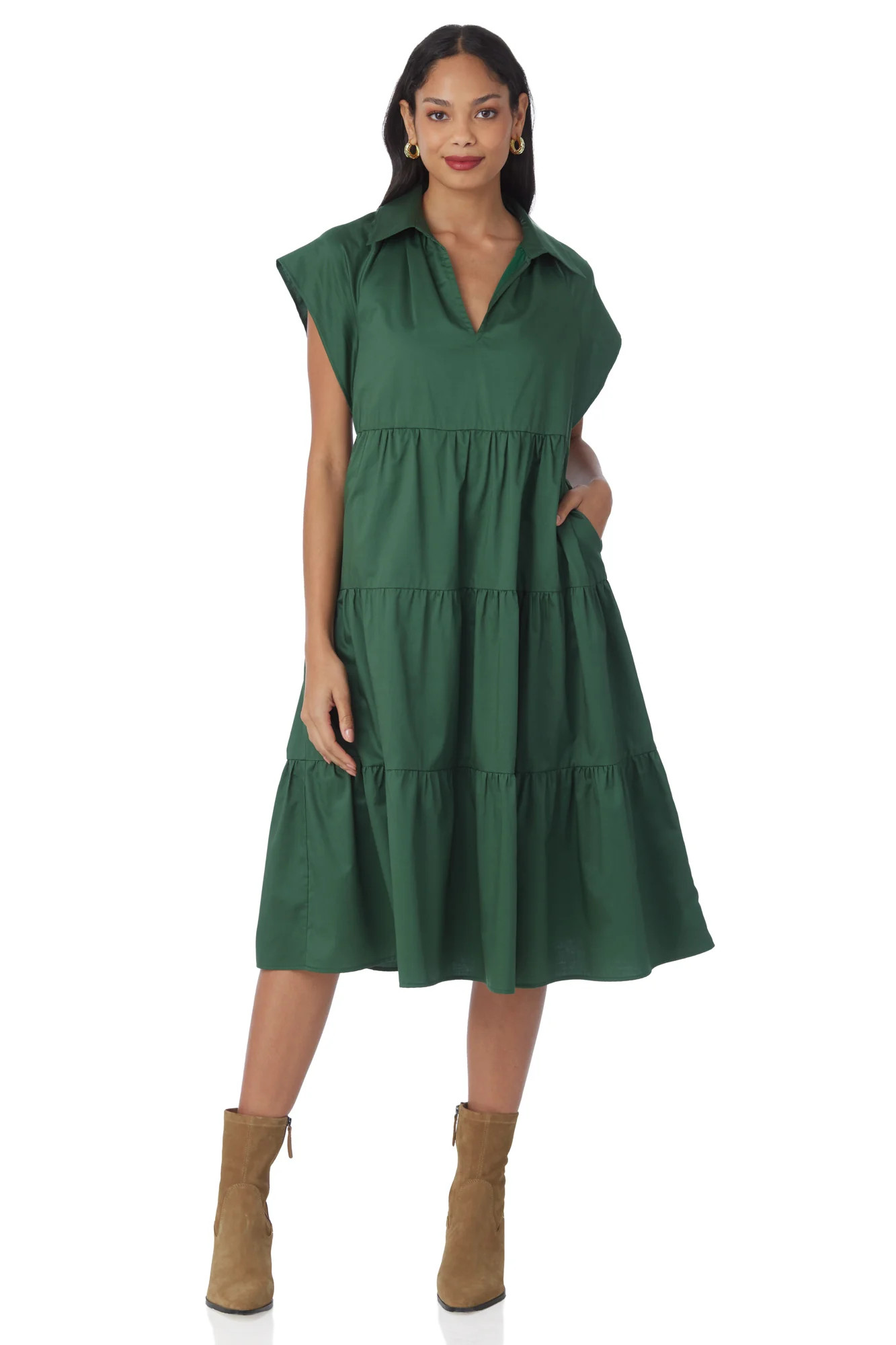 Watson Dress in Forest | CROSBY by Mollie Burch | CROSBY by Mollie Burch