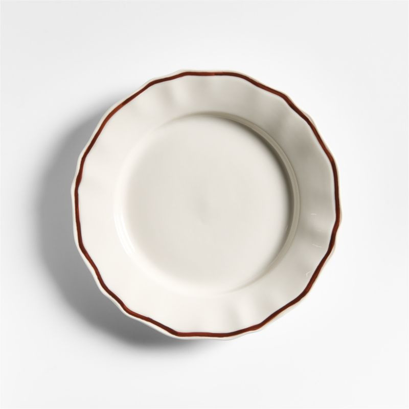 Claret Stoneware Salad Plate | Crate & Barrel | Crate & Barrel