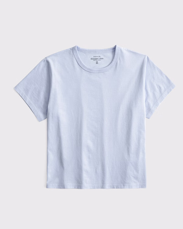 Essential Polished Body-Skimming Tee | Abercrombie & Fitch (US)