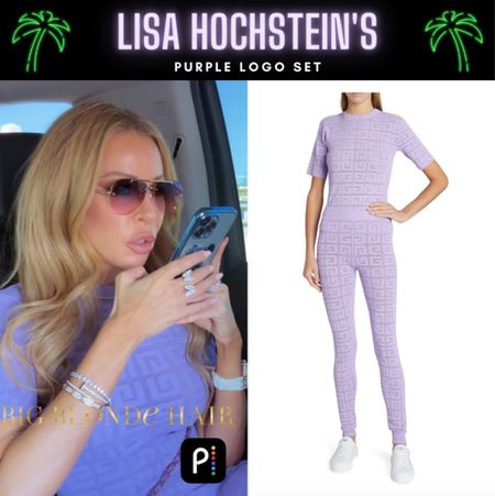 Logo Love // Get Details On Lisa Hochstein’s Purple Logo Set With The Link In Our Bio #RHOM #LisaHochstein 
