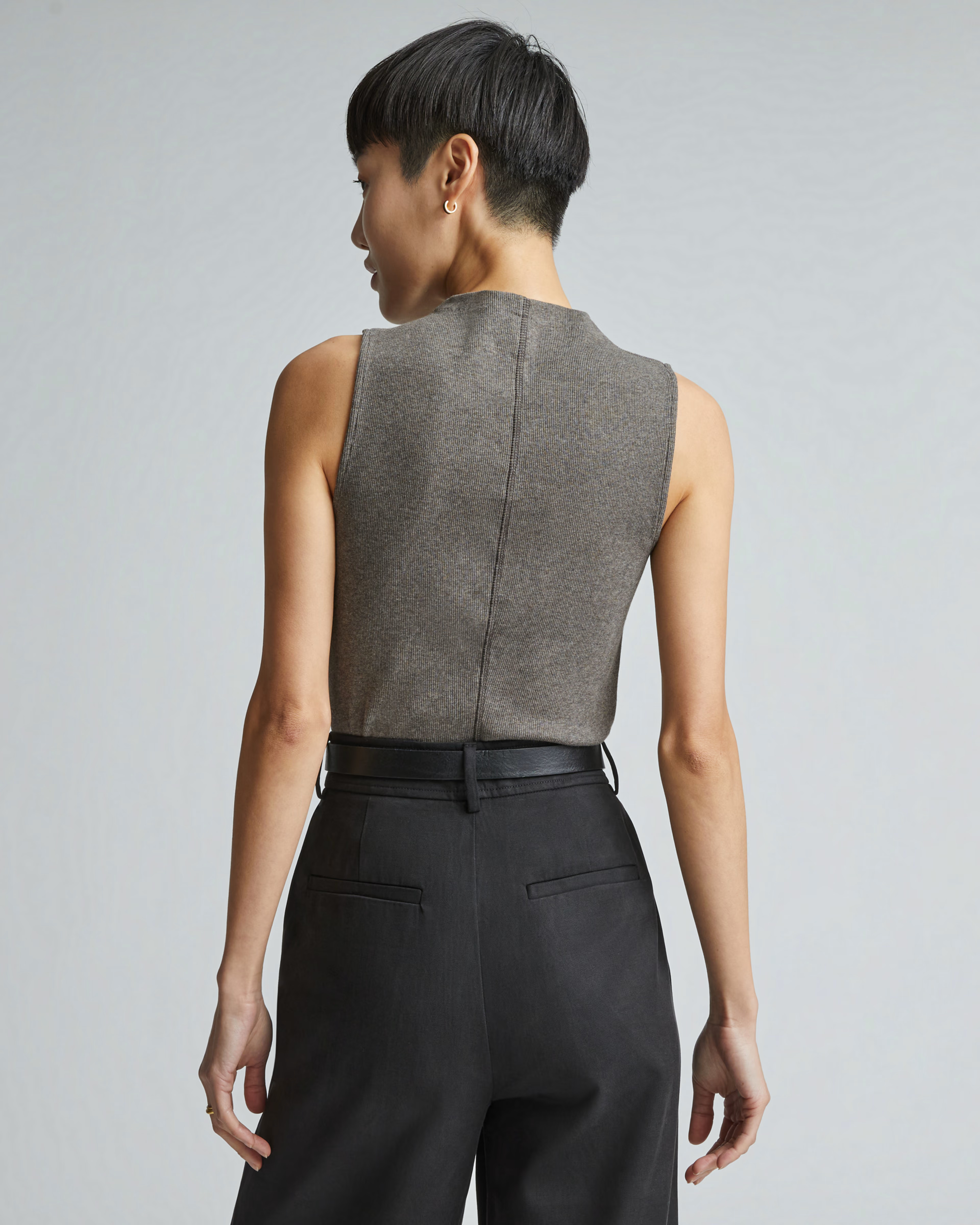 The Supima® Micro-Rib Funnel-Neck Tank | Everlane