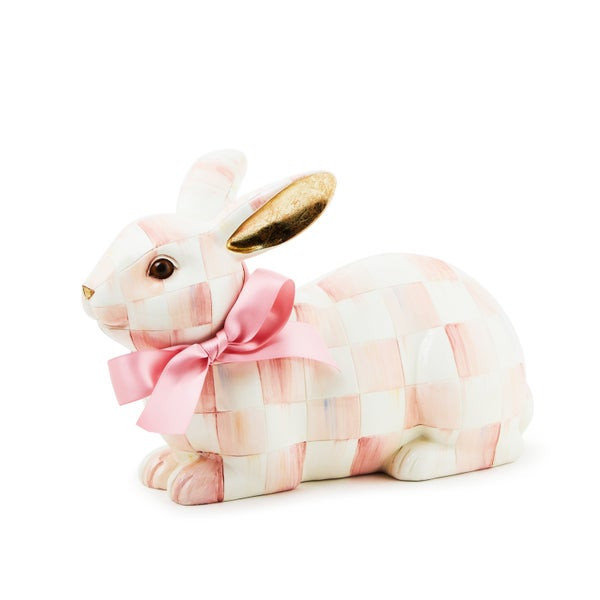MacKenzie-Childs Rosy Check Resting Bunny | MacKenzie-Childs