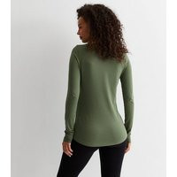 Tall Khaki Long Sleeve T-Shirt New Look | New Look (UK)