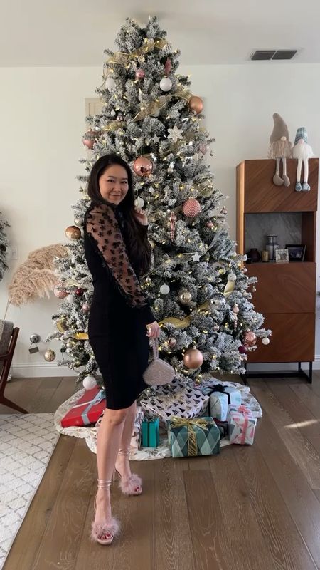 Holiday party dress, holiday party outfit, affordable holiday party outfit, black dress, statement sleeves 

#LTKstyletip #LTKHoliday #LTKSeasonal