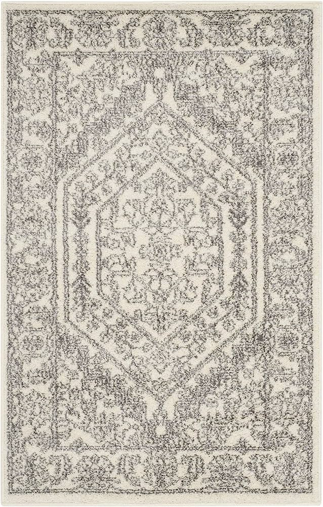 SAFAVIEH Adirondack Collection 9' x 12' Ivory / Silver ADR108B Oriental Medallion Non-Shedding Li... | Amazon (US)