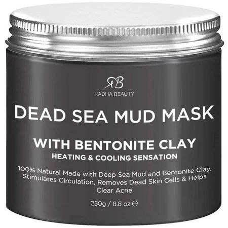 Radha Beauty Dead Sea Mud Mask with Bentonite Clay for Face & Body 8.8 oz - 100% Natural Formula to  | Walmart (US)