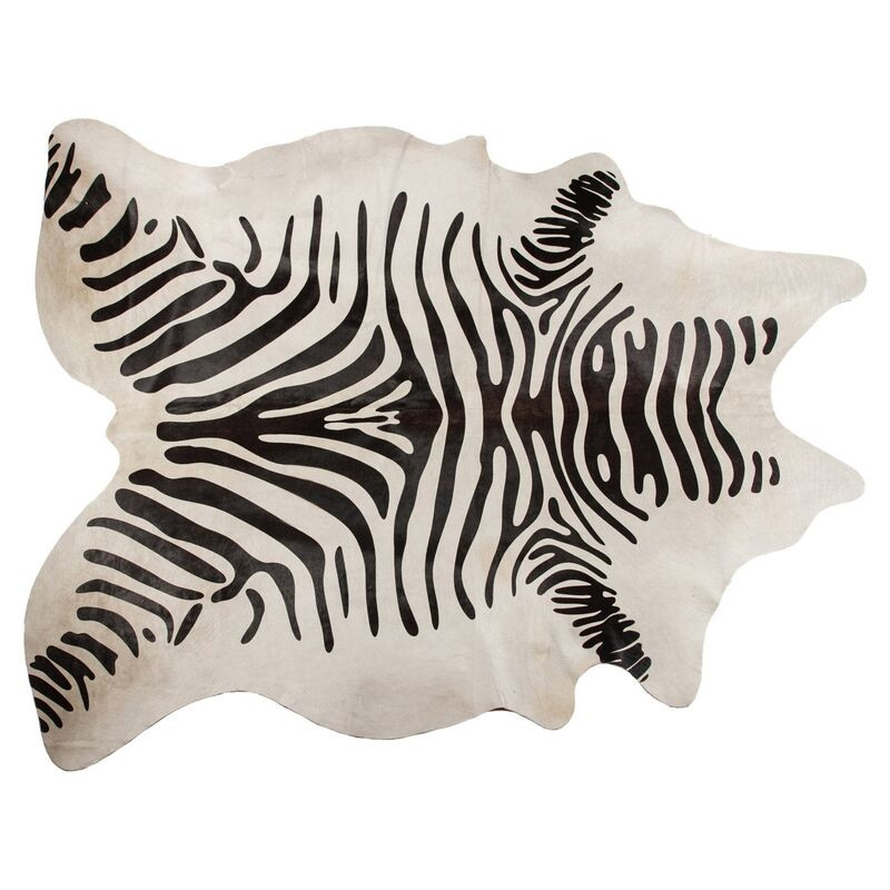 Sahara Hide, White/Black | One Kings Lane