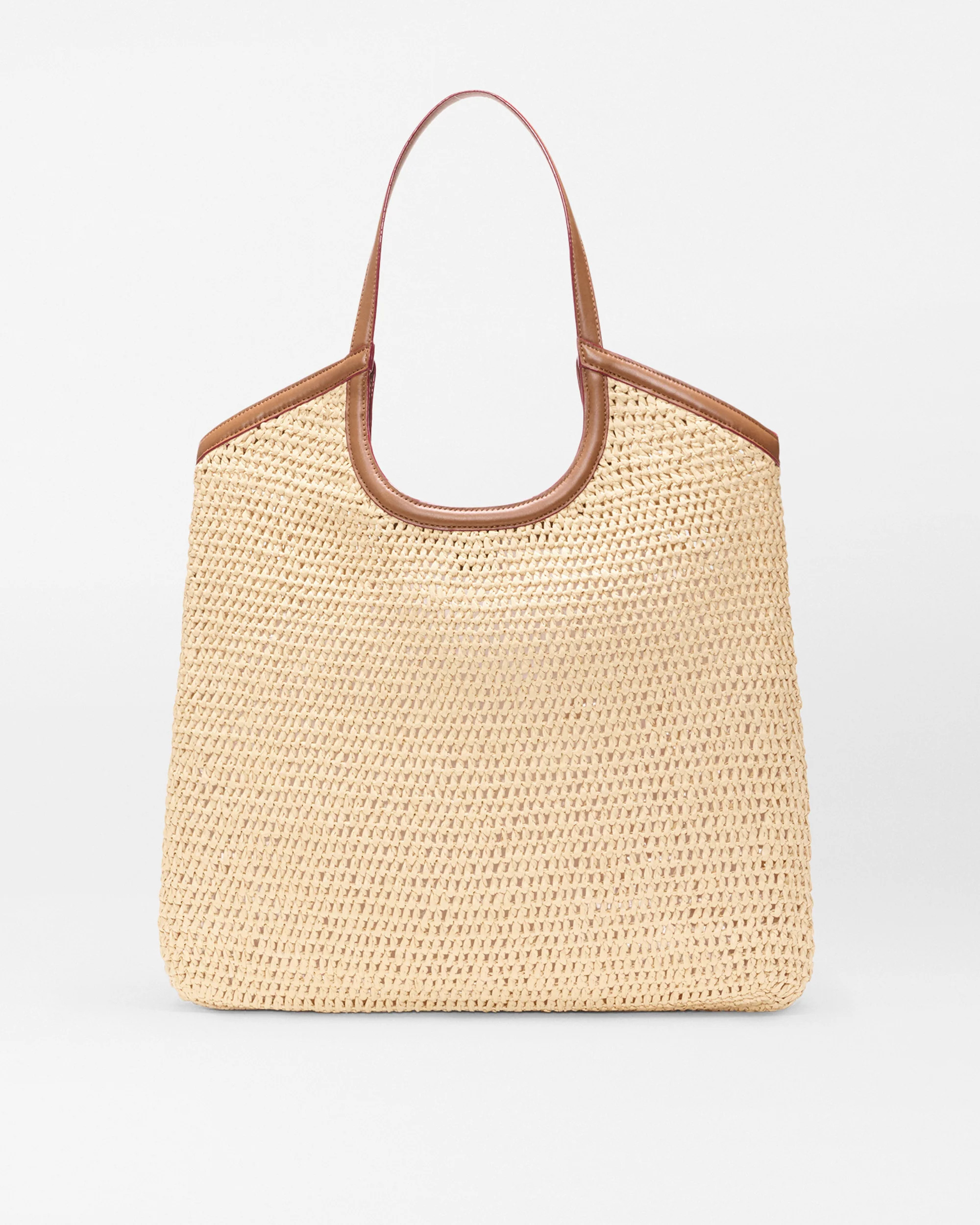 Camel Large Crochet Georgica Tote | MZ Wallace