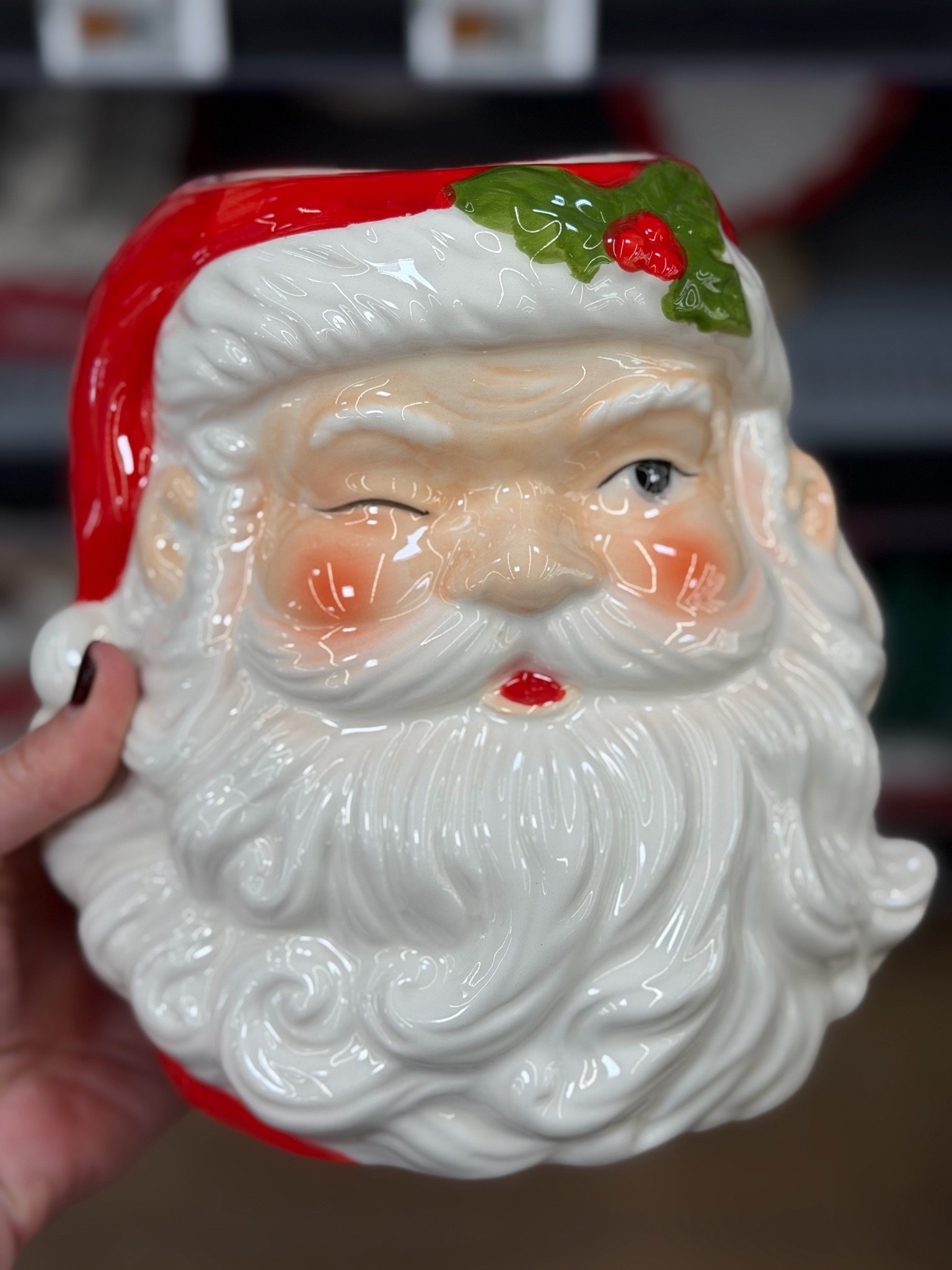 This vintage Santa is so cute! You can use this as a utensil holder or a planter for the holidays. #walmart

#LTKHome #LTKSeasonal