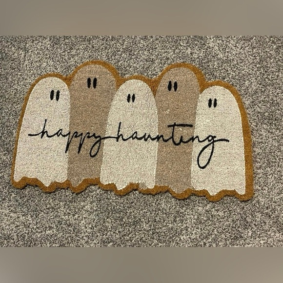 Happy Hauntings Ghost Doormat | Poshmark