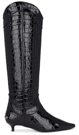 Tall Rae Boots in Black Embossed | Revolve Clothing (Global)