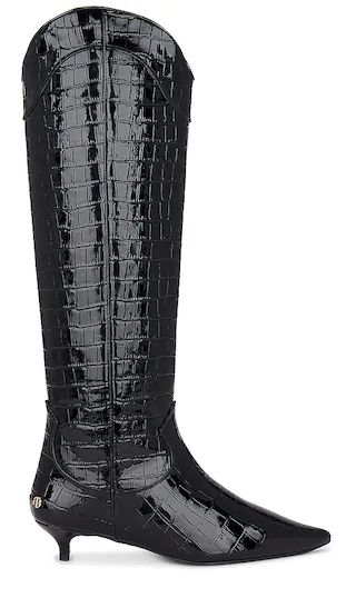 Tall Rae Boots in Black Embossed | Revolve Clothing (Global)