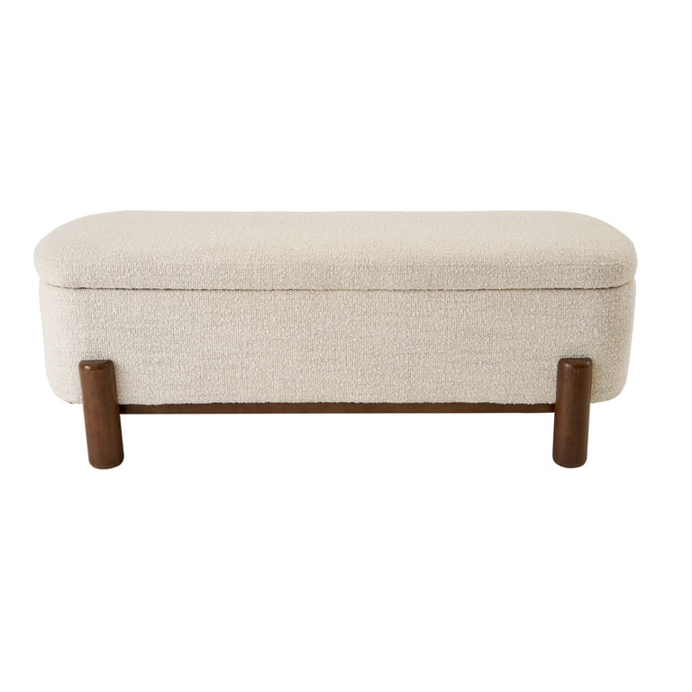 Better Homes & Gardens Adlin Storage Bench, Cream Boucle | Walmart (US)