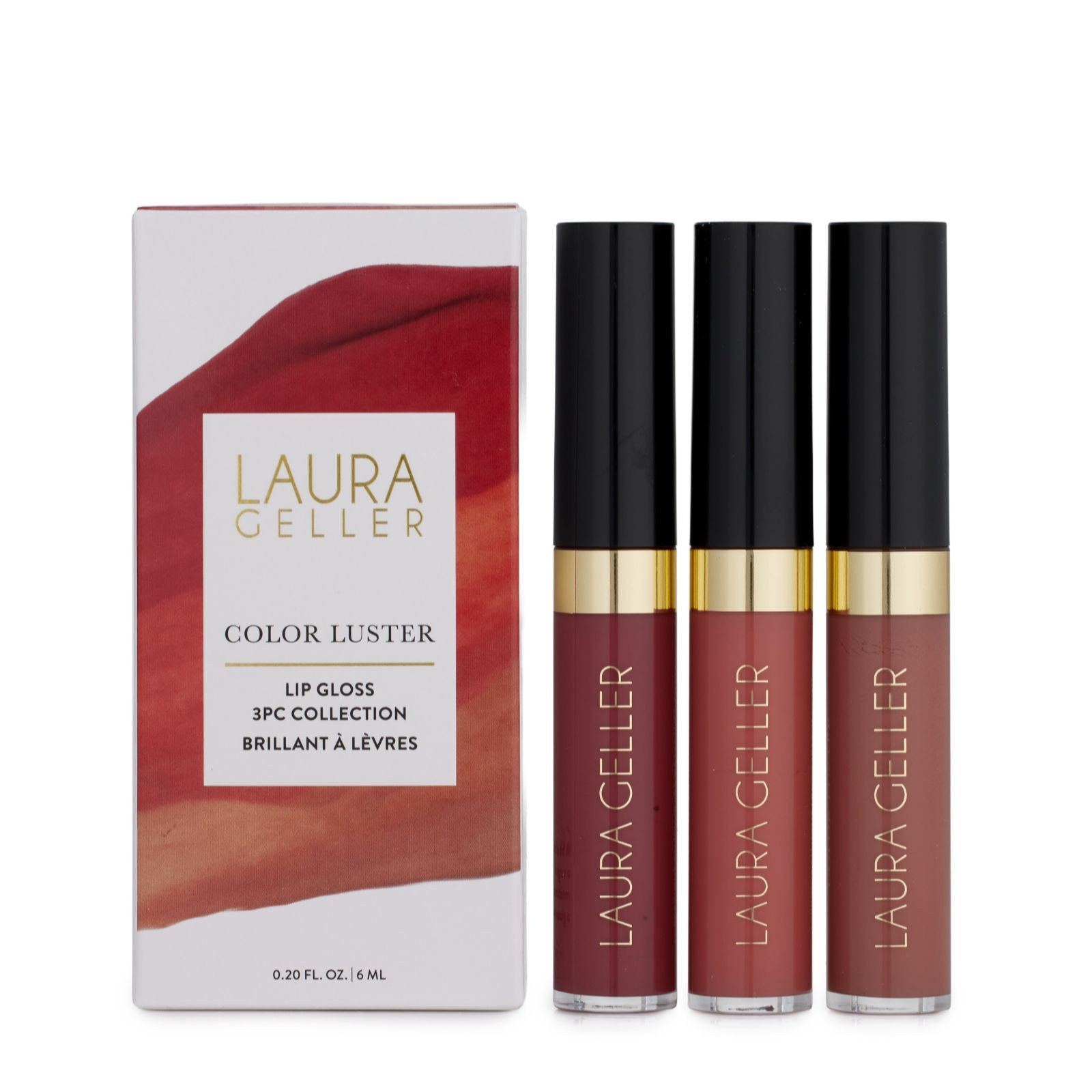 Laura Geller Color Luster Lip Gloss Trio | QVC UK