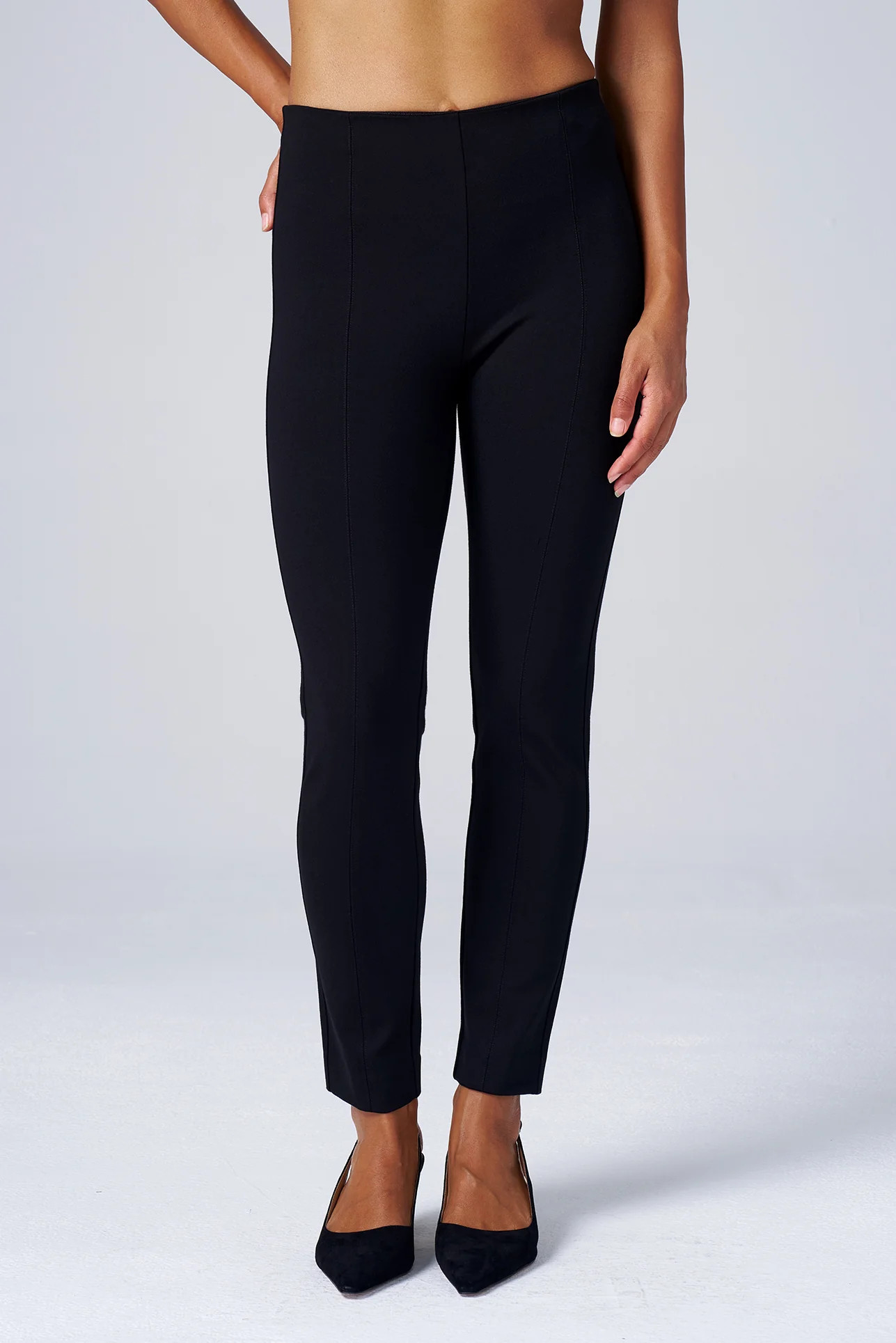 Ponte Ankle Work Pant – Luxe, Wrinkle-Resistant & Slimming | Franne Golde | Franne Golde