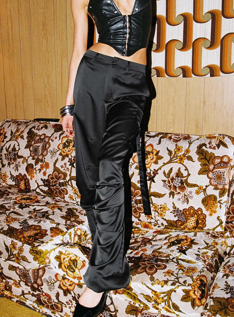 Butterfly Cargo Pants Onyx | Princess Polly US