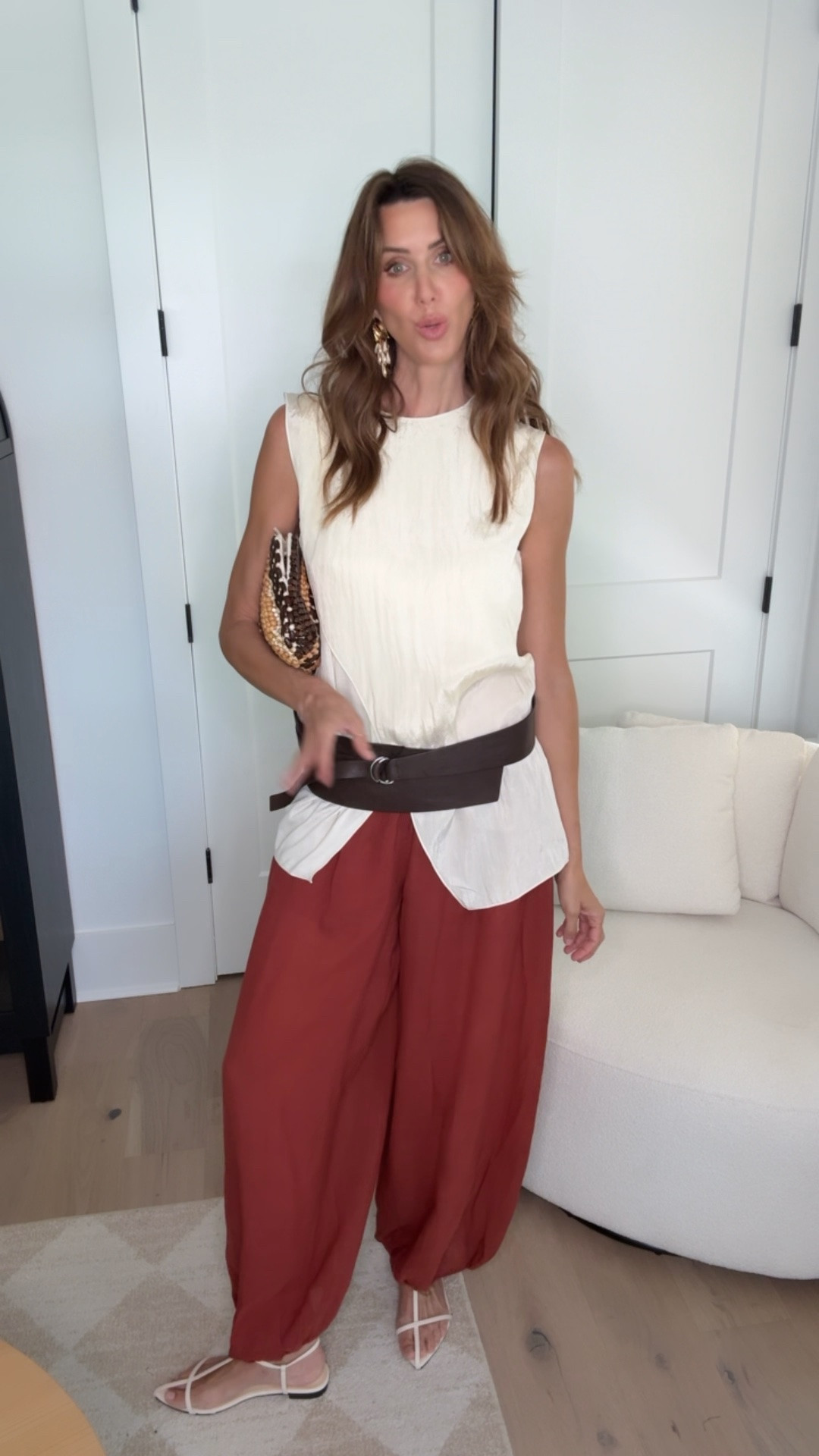 outfit of the night // high + low // balloon pants

#LTKootd #LTKgrwm #LTKOver40