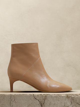 Valais Leather Ankle Boot | Banana Republic (US)