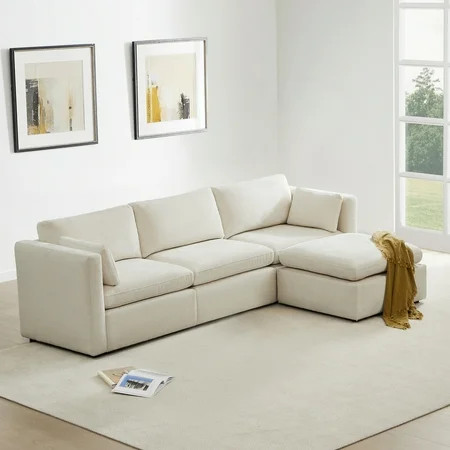 CHITA Modular Sectional Sofa Set with Storage Ottoman L Shaped Sofa Couch with Reversible Chaise ... | Walmart (US)
