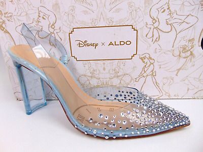 Disney x Aldo Striketwelve Cinderella Heels Shoes Women Size 6.0  Clear Blue NEW  | eBay | eBay US