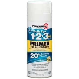 Zinsser Bulls Eye 1-2-3 Plus 13 oz. White Interior/Exterior Primer Spray 272479 - The Home Depot | The Home Depot