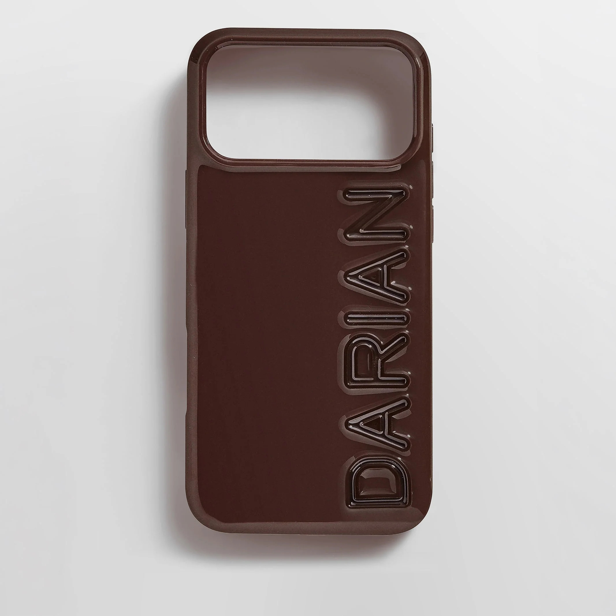 Fine Line Custom iPhone Case - Dark Brown/Dark Brown | BaubleBar