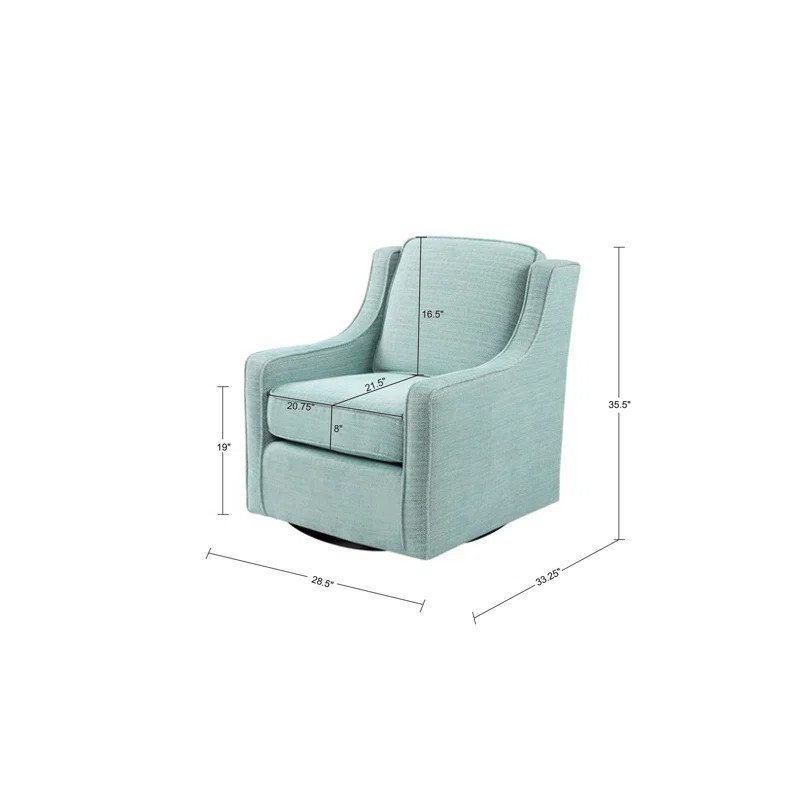 Brooksville Upholstered Swivel Armchair | Wayfair North America