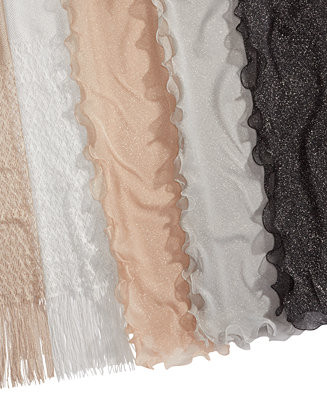 Ruffle-Edge Metallic Evening Wrap | Macy's