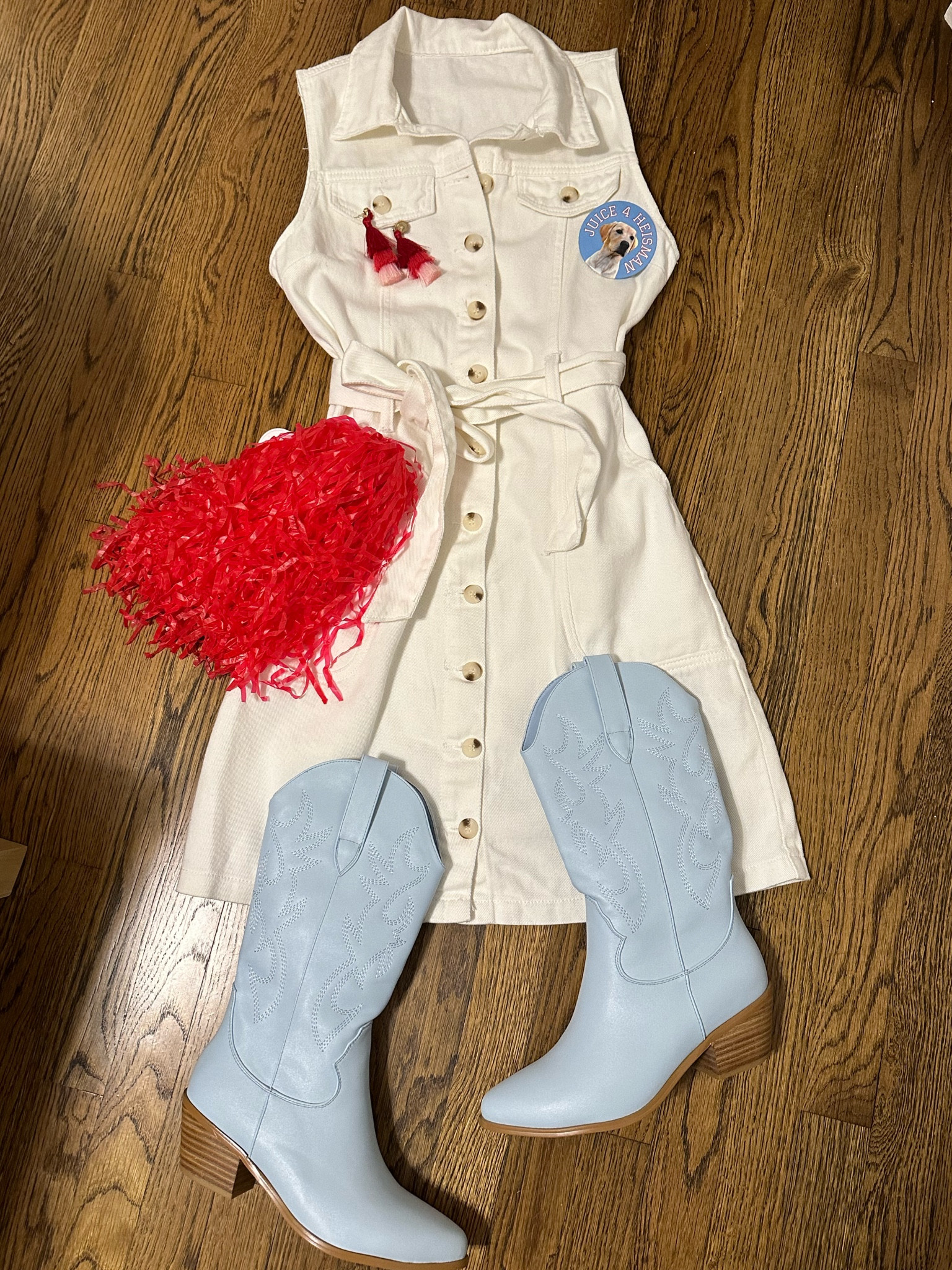 White Dress for your Gameday! 

#LTKSeasonal #LTKshoecrush #LTKunder50
