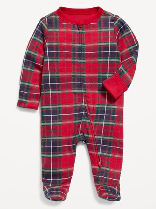 2-Way-Zip Printed Sleep &amp;amp; Play Footed One-Piece for Baby | Old Navy (CA)