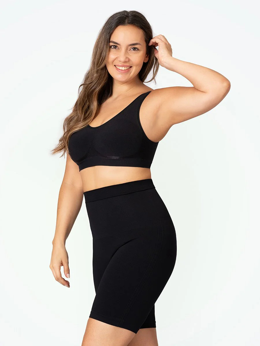 The Classic Shapermint Essentials Fresh Control Mid-Waist Shaper Bike Shorts | Shapermint