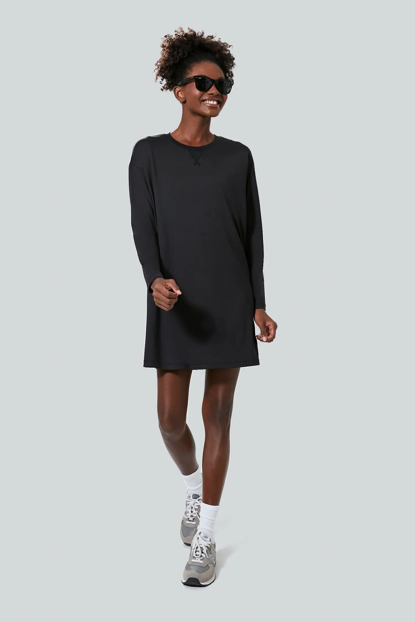 Black Long Sleeve Sport Dress | Tuckernuck (US)