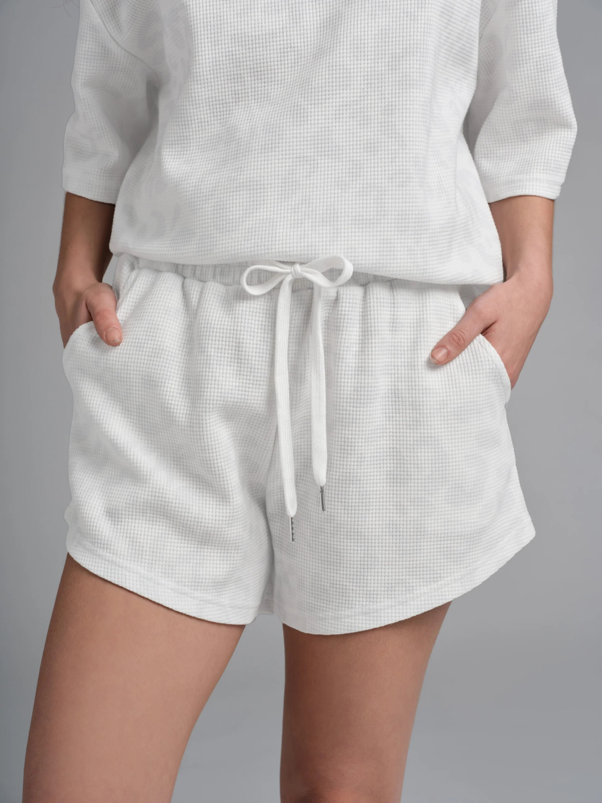 Comfrt Waffle Lounge Short | Snow Leopard | 3X | Comfrt