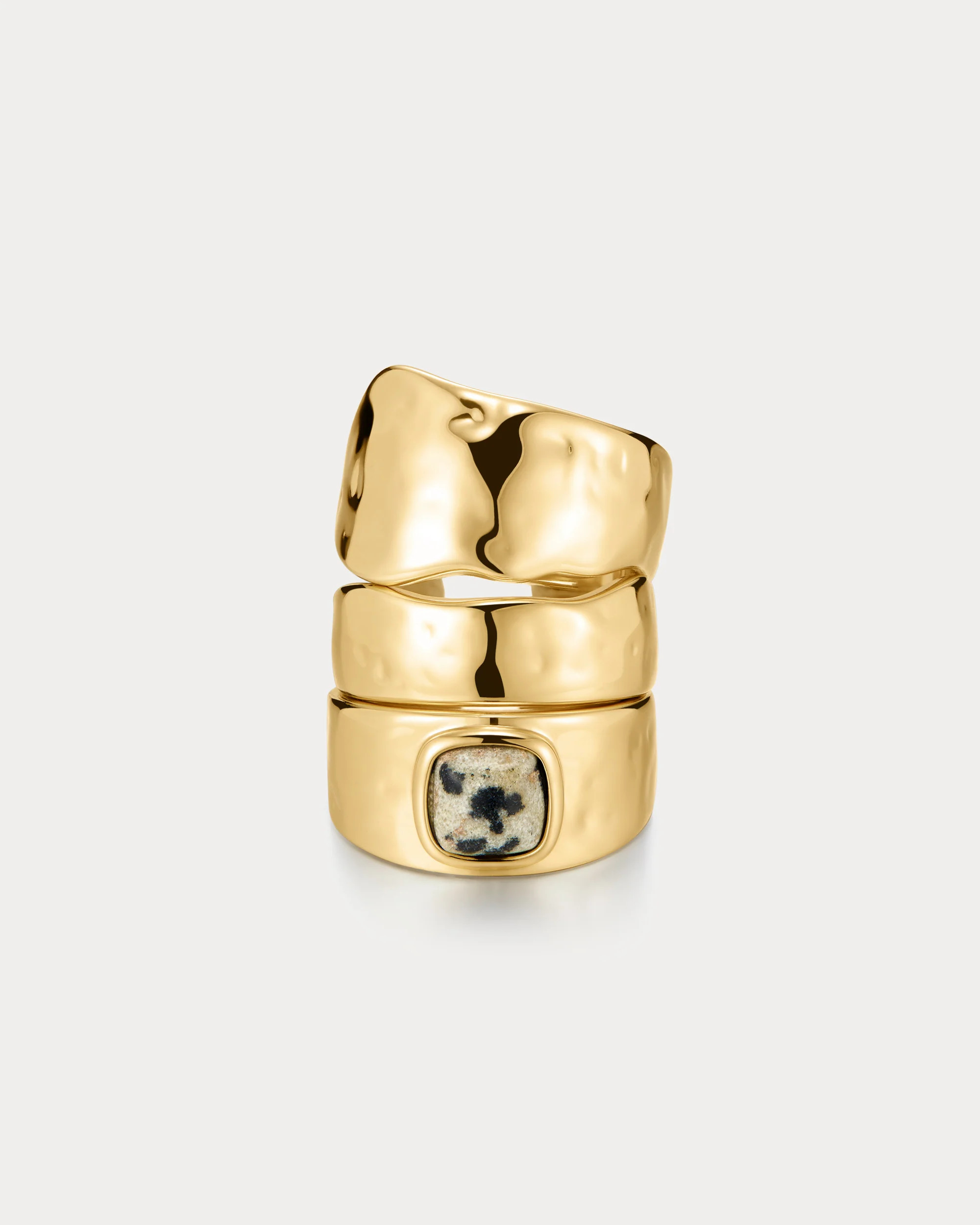The Palma Ring Set- Gold | Luv Aj Inc.