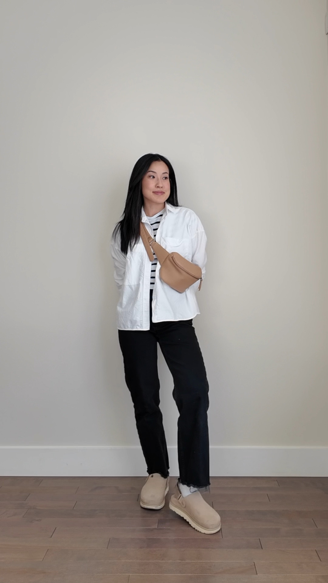 Fall outfit inspo before it gets too cold 🖤

Wearing Everlane boxy shirt size XS, Uniqlo mini tshirt (this style no longer available, linking it in white), Everlane jeans size 24 - currently 30% off and has petite friendly inseam options! Bag is from Mandrn (unavailable to link)

#LTKSaleAlert #LTKootd #LTKPetite