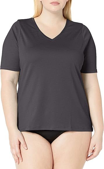Kanu Surf Women's Plus-Size Solid UPF 50+ Swim Shirt Rashguard | Amazon (US)