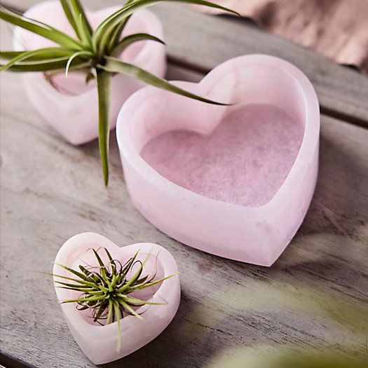 Pink Alabaster Heart Bowl | Terrain